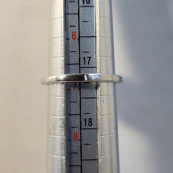 VTG Classic 925 Silver Natural Sapphire CZ Cluster Flower Ring Sz 7 & 10 - Picture 11 of 11